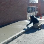 Finishing concrete