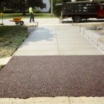 Concrete and Flexi-Pave diffusion strip