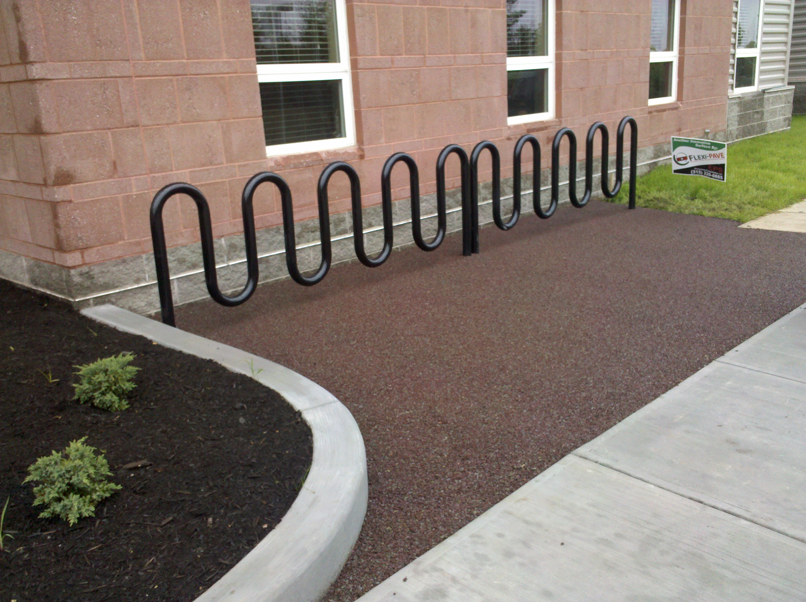 Flexi-Pave bike rack at SUNY ESF | Environmental Paving Solutions, LLC